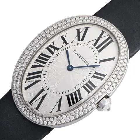 Cartier Baignoire WB520009 32mm White gold Silver 1