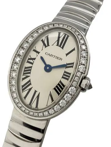 Cartier Mini Baignoire WB520025 19mm White gold White