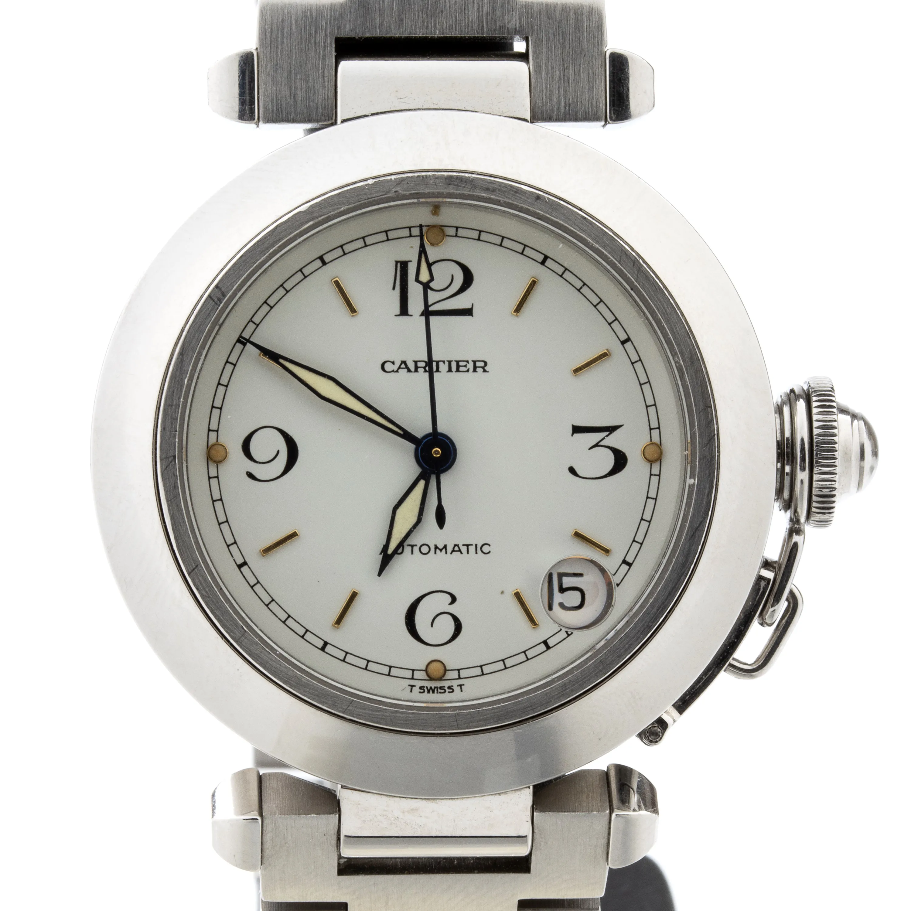 Cartier Pasha 36mm Stainless steel White