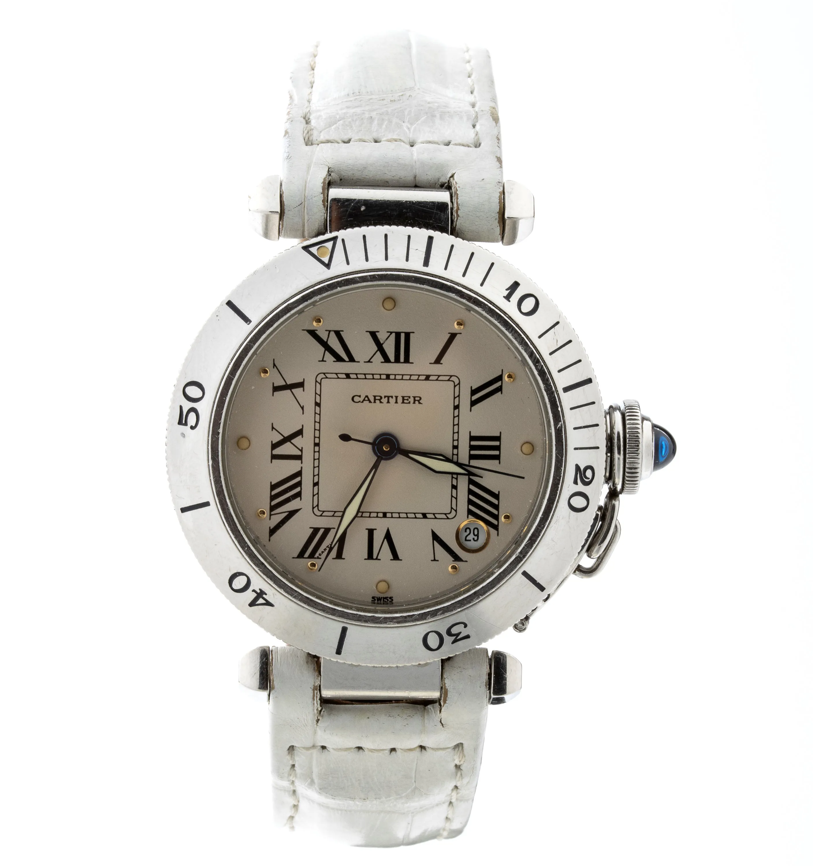 Cartier Pasha R40100578 32mm Stainless steel Cream 1