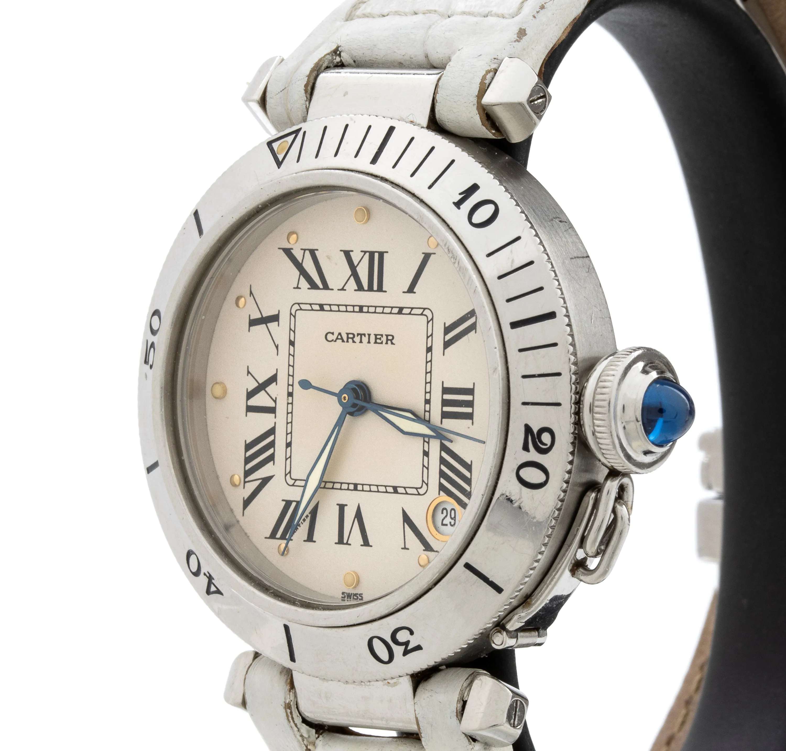 Cartier Pasha R40100578 32mm Stainless steel Cream 2