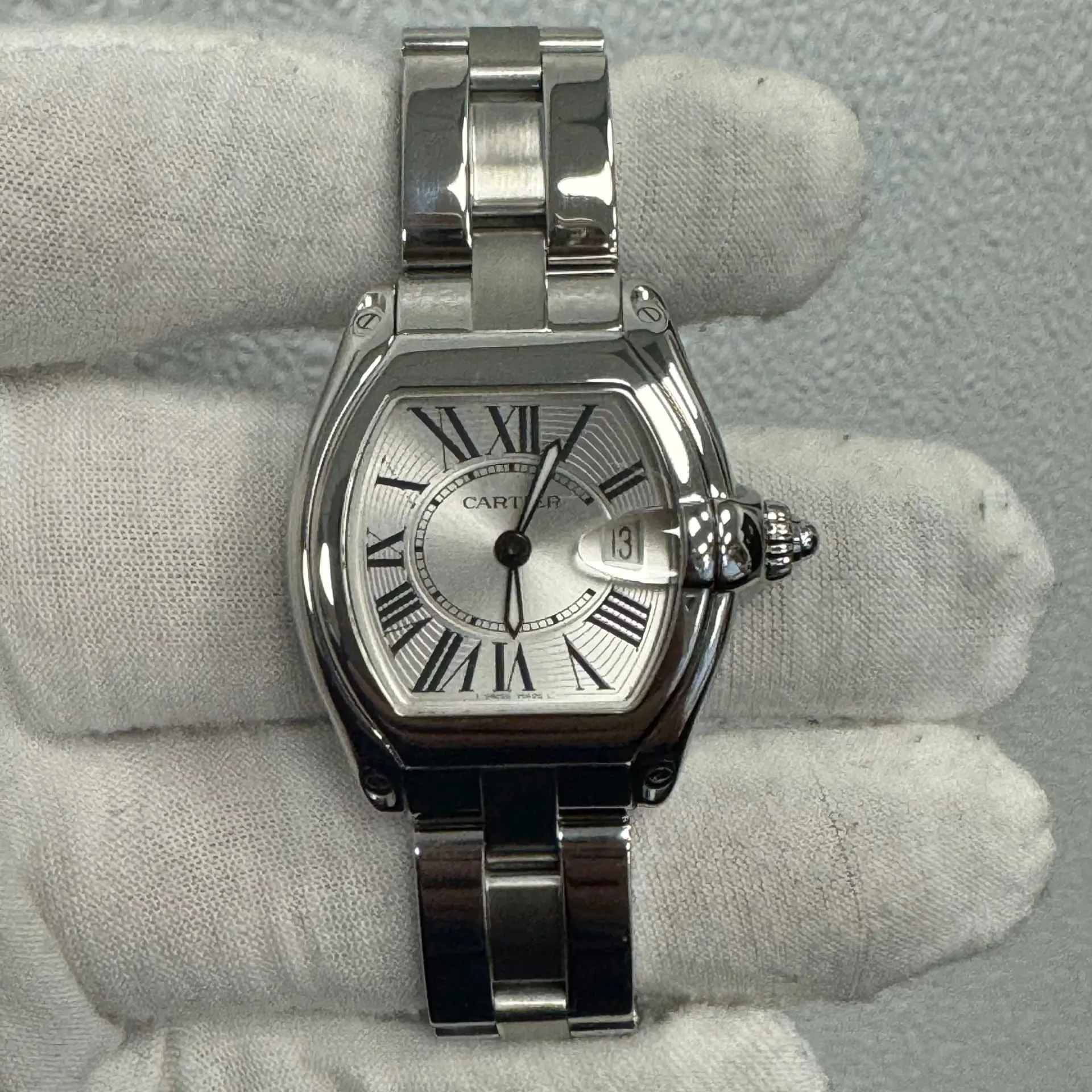 Cartier Roadster W62016V3 33mm Stainless steel Silver