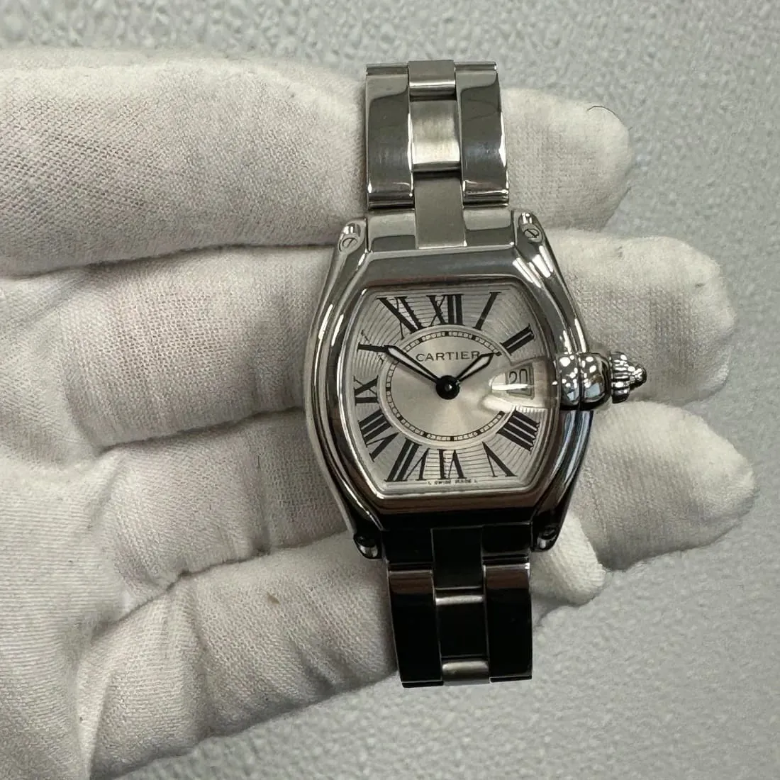 Cartier Roadster W62016V3 33mm Stainless steel Silver