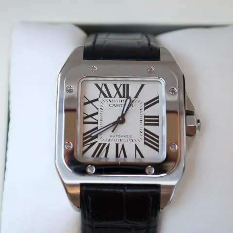 Cartier Santos 100 2878 33mm Stainless steel Silver