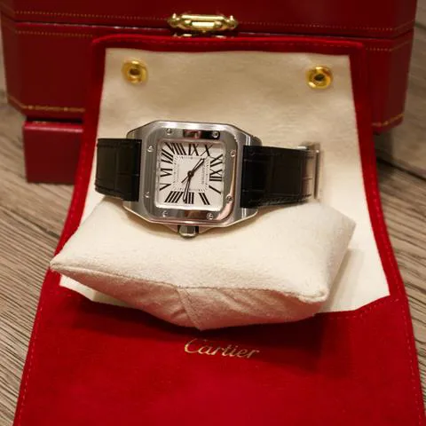 Cartier Santos 100 2878 33mm Stainless steel Silver 10