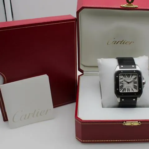 Cartier Santos 100 W20121U2 38mm Stainless steel Silver 3