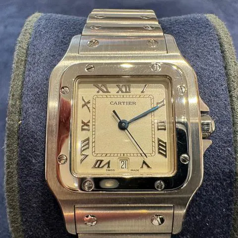 Cartier Santos Galbée 1564 29mm Stainless steel White