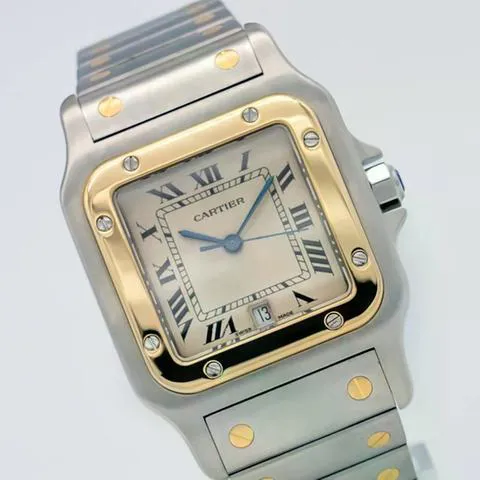 Cartier Santos Galbée 187901 29mm Yellow gold and Stainless steel White