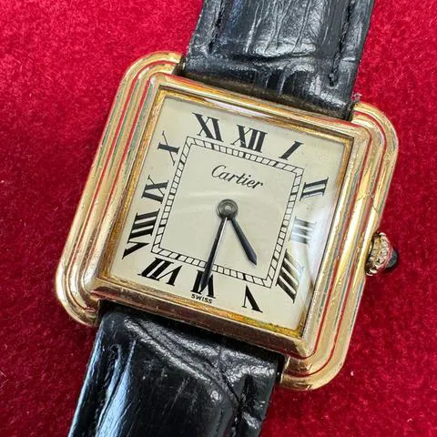 Cartier Tank 15716 28mm Yellow gold White