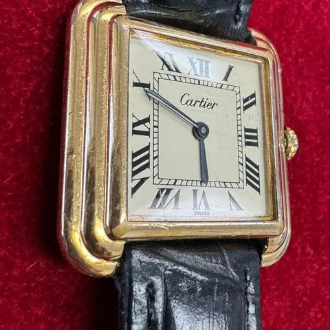 Cartier Tank 15716 28mm Yellow gold White 1