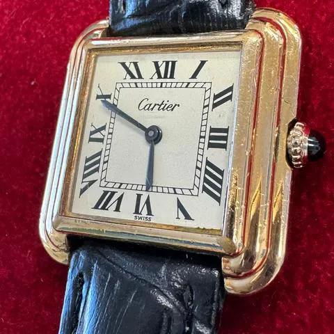 Cartier Tank 15716 28mm Yellow gold White 2