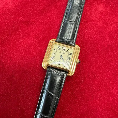 Cartier Tank 15716 28mm Yellow gold White 3