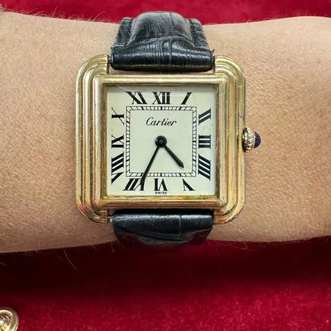 Cartier Tank 15716 28mm Yellow gold White 12