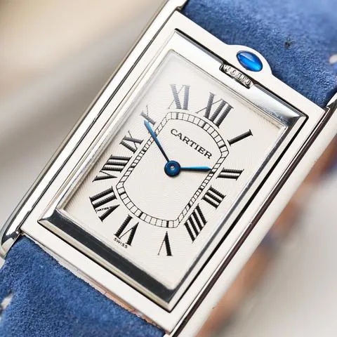 Cartier Tank 2390 25mm Stainless steel White 5