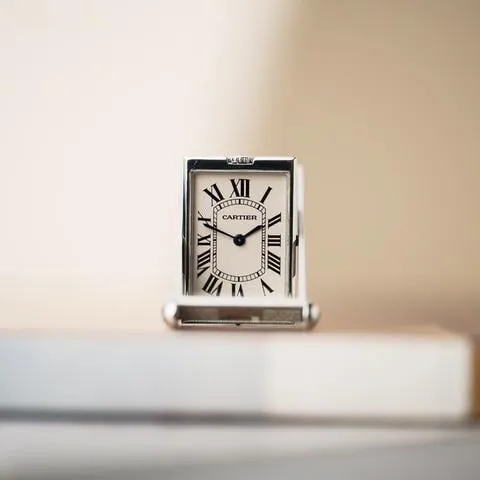 Cartier Tank 2390 25mm Stainless steel White 7