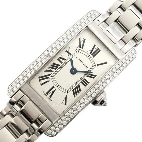 Cartier Tank Américaine WB7018L1 35mm White gold Silver