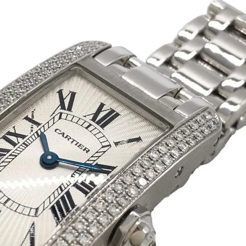 Cartier Tank Américaine WB7018L1 35mm White gold Silver 5