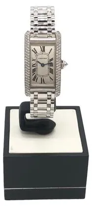 Cartier Tank Américaine WB7018L1 35mm White gold Silver 7