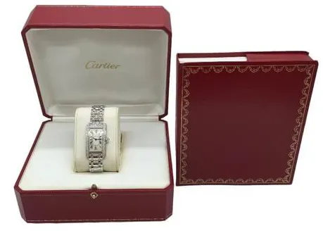 Cartier Tank Américaine WB7018L1 35mm White gold Silver 8