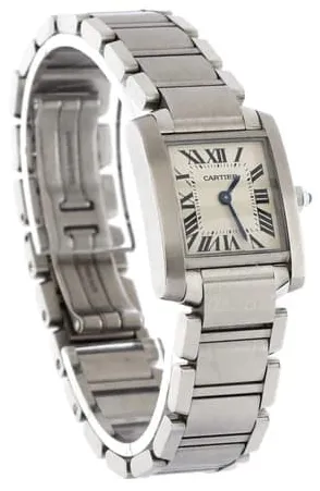 Cartier Tank Française W51008Q3 25mm Stainless steel Silver 2