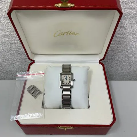 Cartier Tank Française W51008Q3 20mm Stainless steel White 7