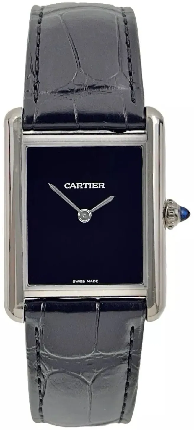 Cartier Tank Must WSTA0072 33.5mm Stainless steel Black