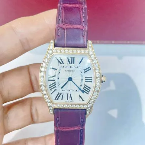 Cartier Tortue 39mm Rose gold Silver