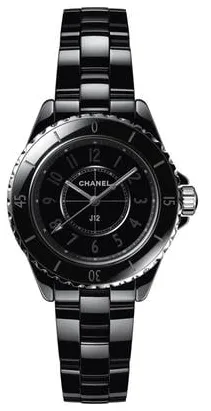 Chanel J12 H6346 33mm Black ceramic Black