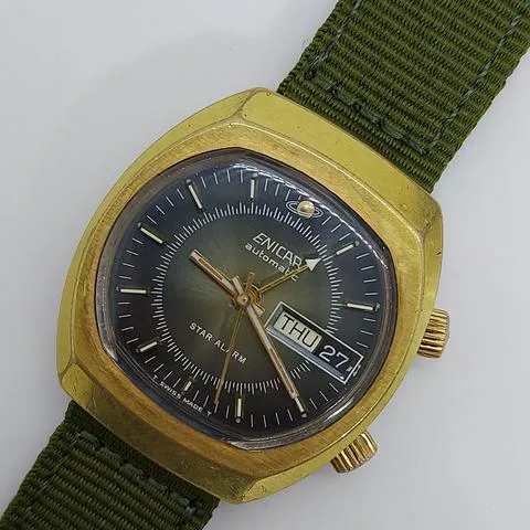 Enicar 37mm Yellow gold Gray 1