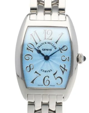 Franck Muller Cintree Curvex 1752 QZ 25mm Stainless steel Blue