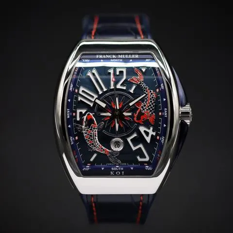 Franck Muller Vanguard V 45 SC DT 45mm Stainless steel Blue