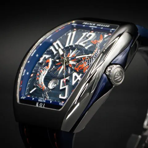 Franck Muller Vanguard V 45 SC DT 45mm Stainless steel Blue 1