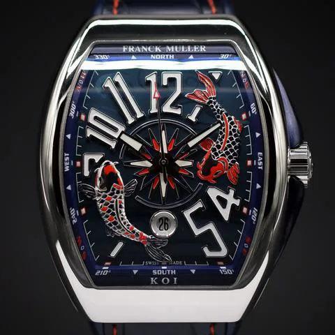 Franck Muller Vanguard V 45 SC DT 45mm Stainless steel Blue 2