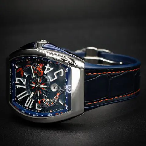 Franck Muller Vanguard V 45 SC DT 45mm Stainless steel Blue 9