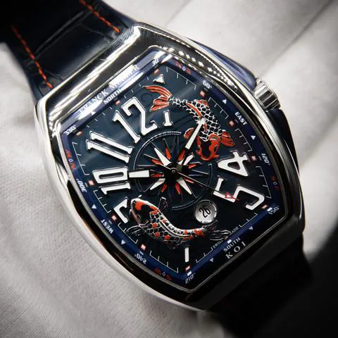 Franck Muller Vanguard V 45 SC DT 45mm Stainless steel Blue 11