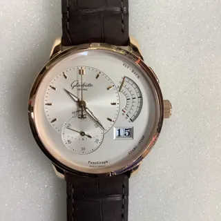 Glashütte PanoGraph 1-61-03-25-15-05 Rose gold Silver