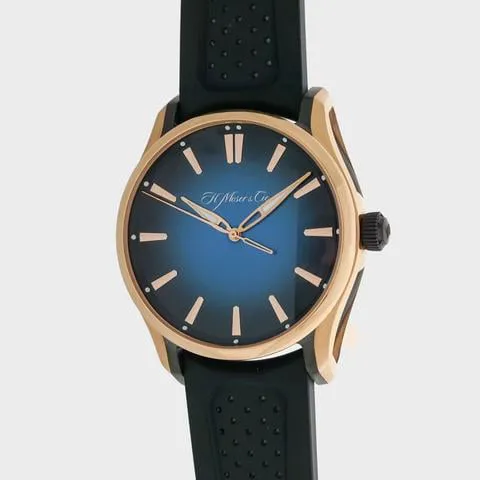 H. Moser & Cie. Pioneer 3200-0903 43mm Rose gold Blue