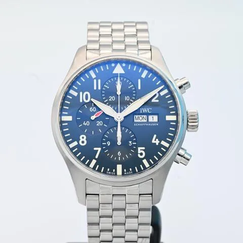 IWC Pilot Chronograph IW377717 43mm Stainless steel Blue