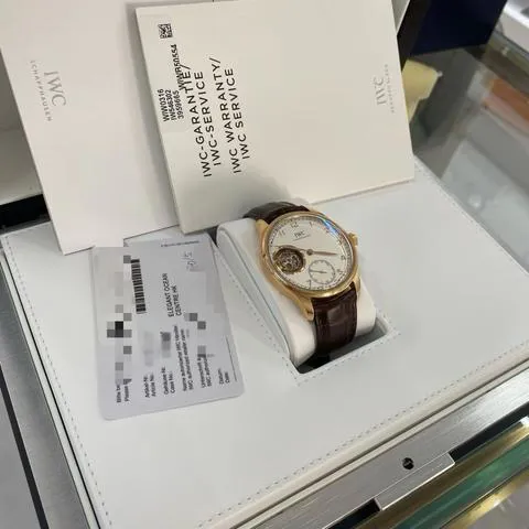 IWC Portuguese Tourbillon IW546302 43mm Rose gold Silver 2