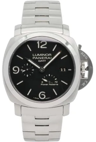 Panerai Luminor 1950 3 Days GMT Power  PAM 00347 44mm Stainless steel Black