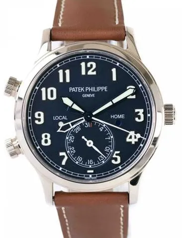 Patek Philippe Calatrava Pilot Travel Time 5524G-001 42mm White gold Blue