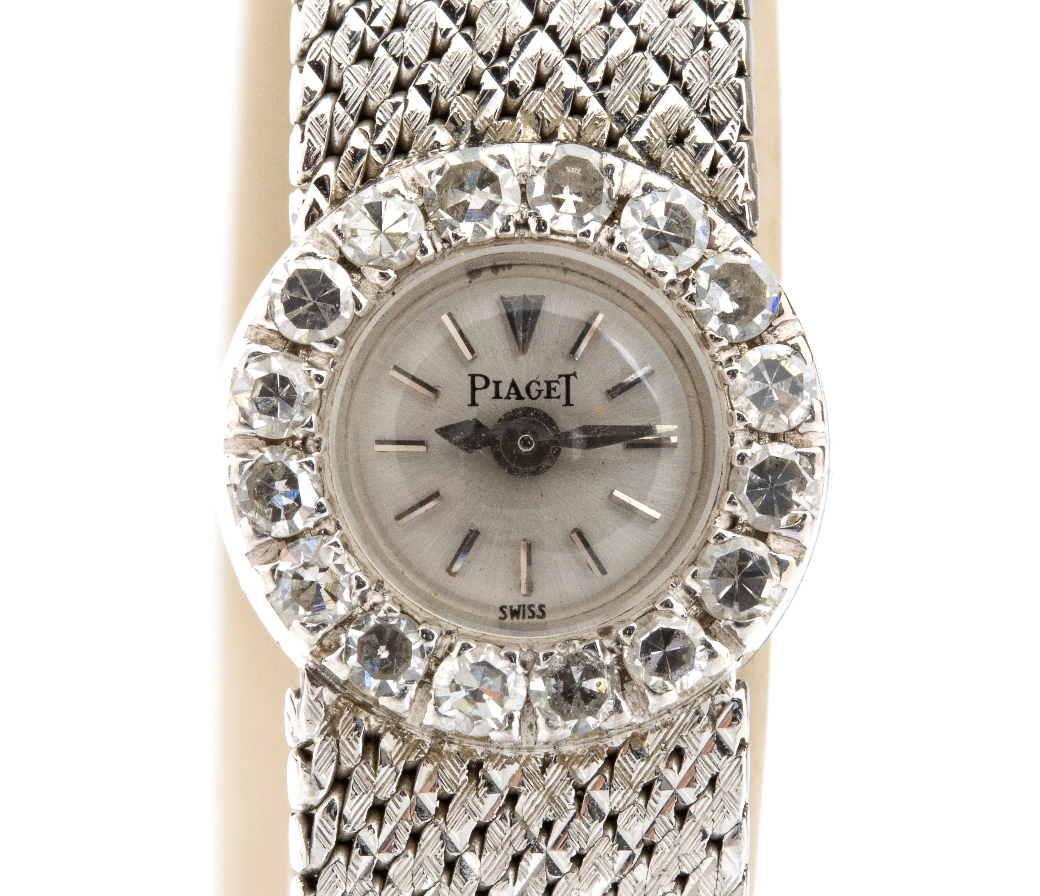 Piaget 2301 14mm White gold and Diamond 1