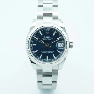 Rolex Datejust 31 178274-0038 White gold and Stainless steel Blue