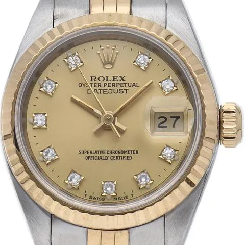 Rolex Datejust 69173G 26mm Stainless steel Champagne