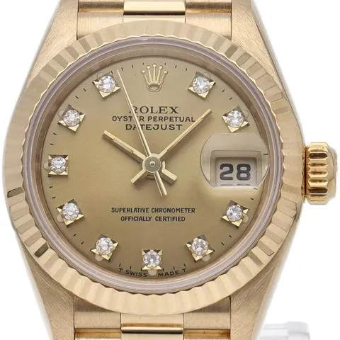 Rolex Datejust 69178G 26mm Yellow gold Champagne