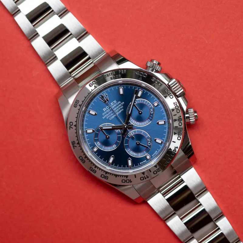 Rolex Daytona 116509 40mm White gold Blue 1