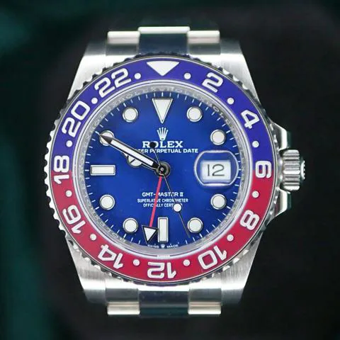 Rolex GMT-Master II 126719BLRO 40mm White gold Blue