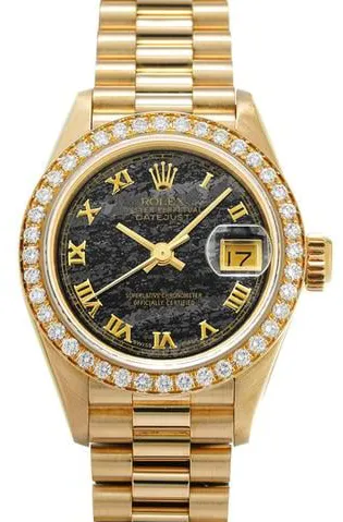 Rolex Lady-Datejust 69138 26mm Yellow gold Champagne