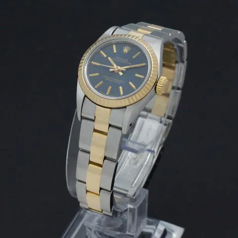 Rolex Oyster Perpetual 67193 26mm Yellow gold and Stainless steel Blue 3