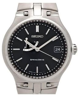 Seiko Springdrive 7R68-0A10 Stainless steel Black 1999 Japan